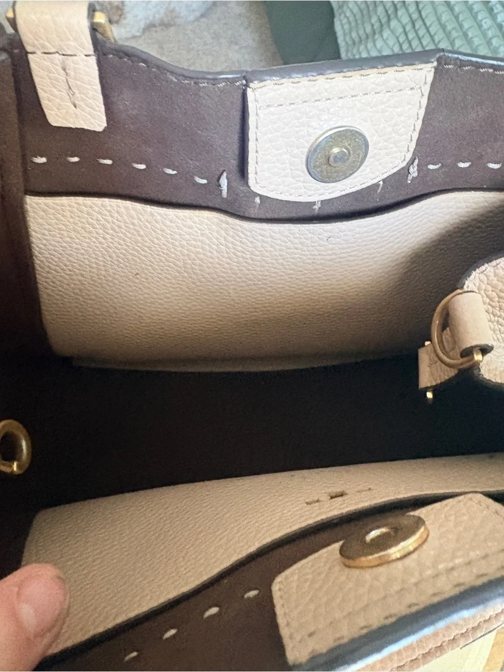 Tory Burch structured pebbled